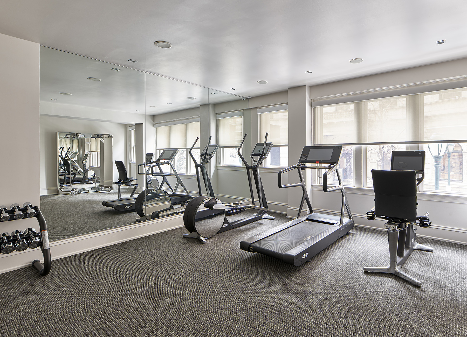 Fitness center with state-of-the-art cardio equipment