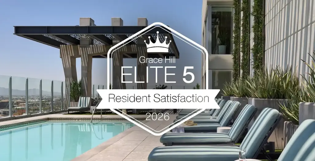 Grace Hill ELITE 5 Resident Satisfaction 2026 Award given to AVE