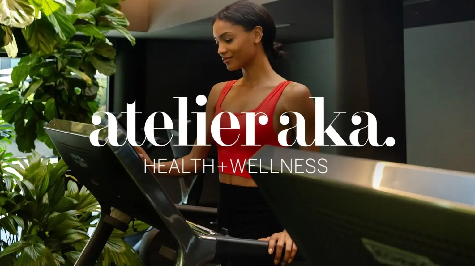 atelier aka Health + Wellness cover with a healthy woman on a treadmill 