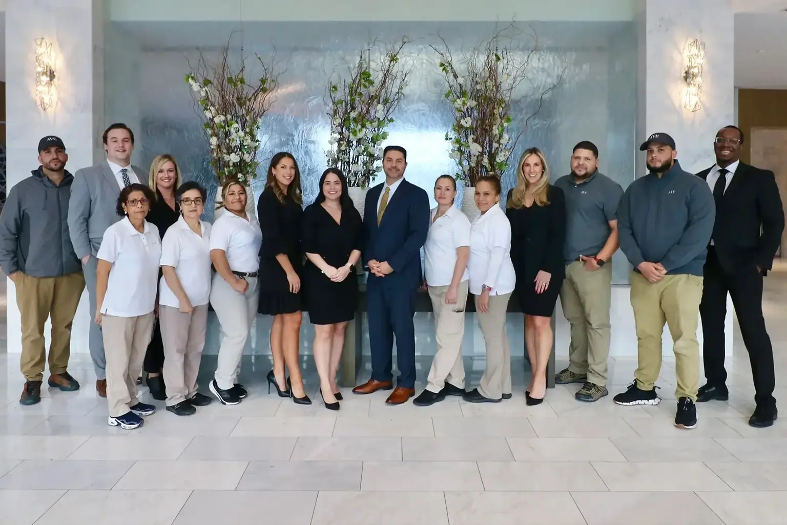 AVE team photo at AVE Florham Park property