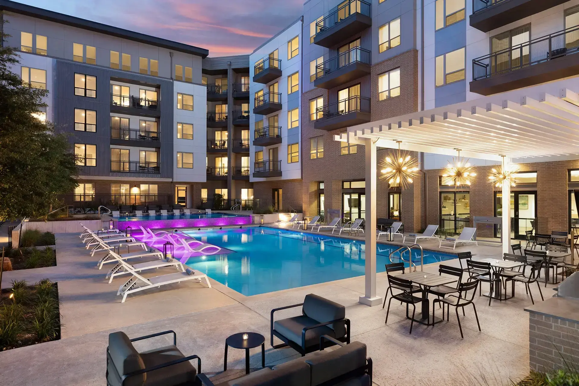 AVE Austin North Lamar Pool Evening