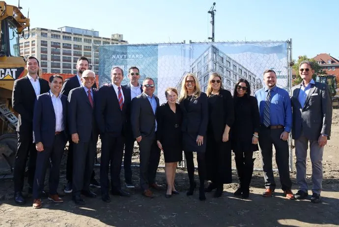 Korman team shot from AVE Navy Yard Groundbreaking