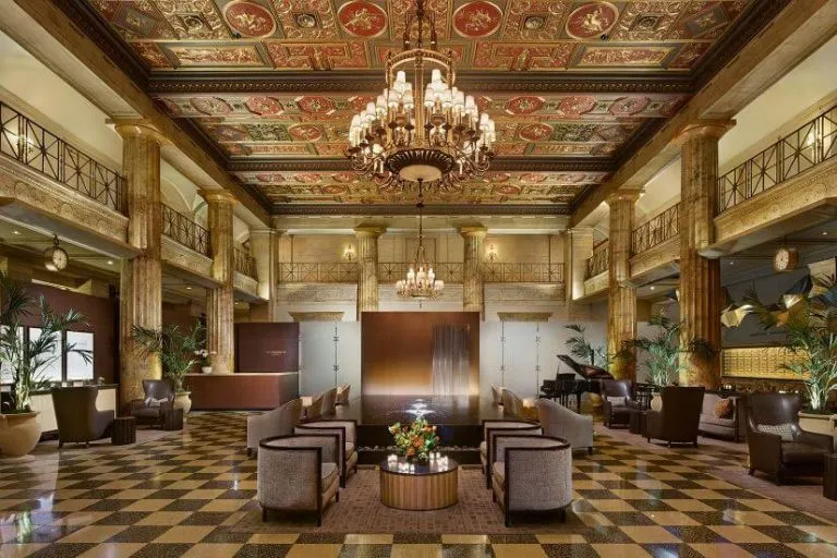 Korman Communities restored the exquisite lobby of the Franklin Residences in 2012
